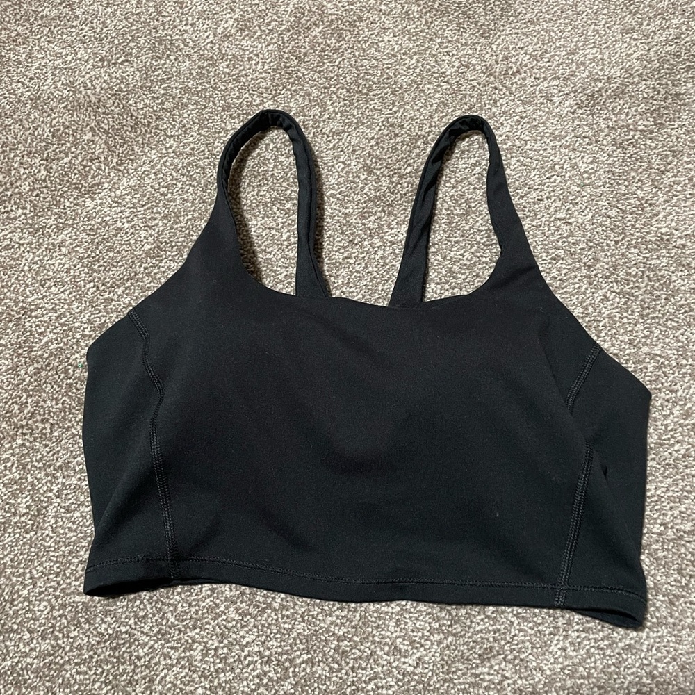 Black Workout Crop Top